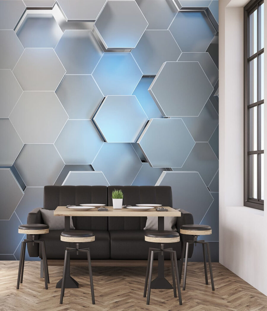 Honeycomb Light in an interior