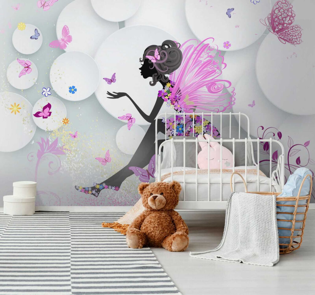 Fairy between white circles — interior 3