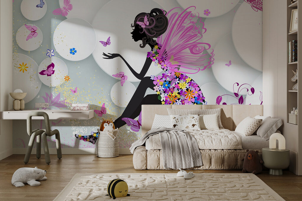 Fairy between white circles — interior 11