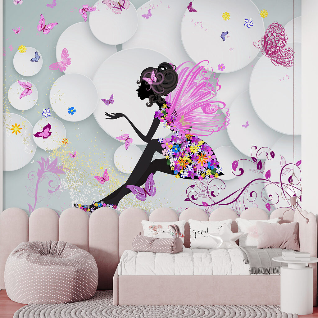 Fairy between white circles — interior 13