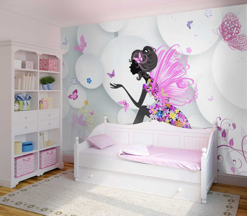Fairy between white circles — interior 8