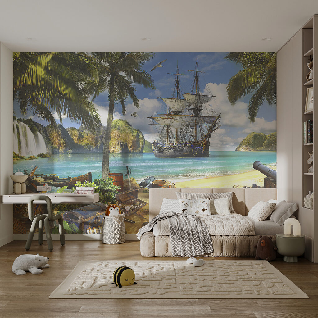 Pirate ship and palms — interior 3