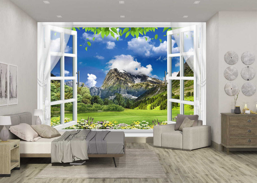 Mountain meadow view — interior 2