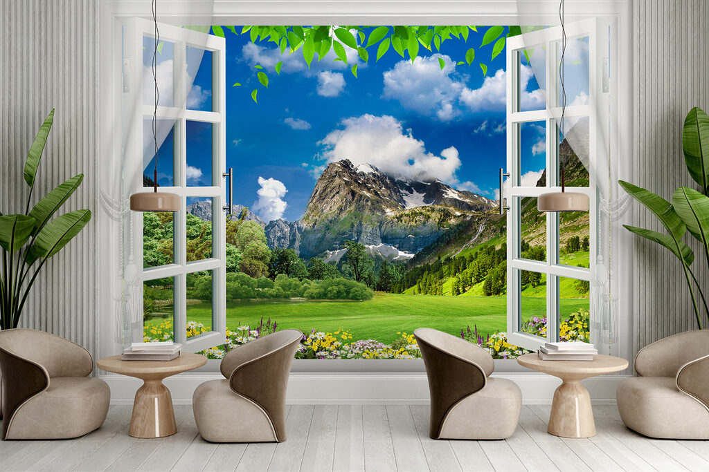 Mountain meadow view — interior 4