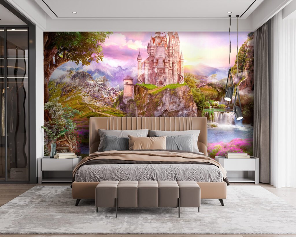 Fairytale castle and waterfall — interior 1