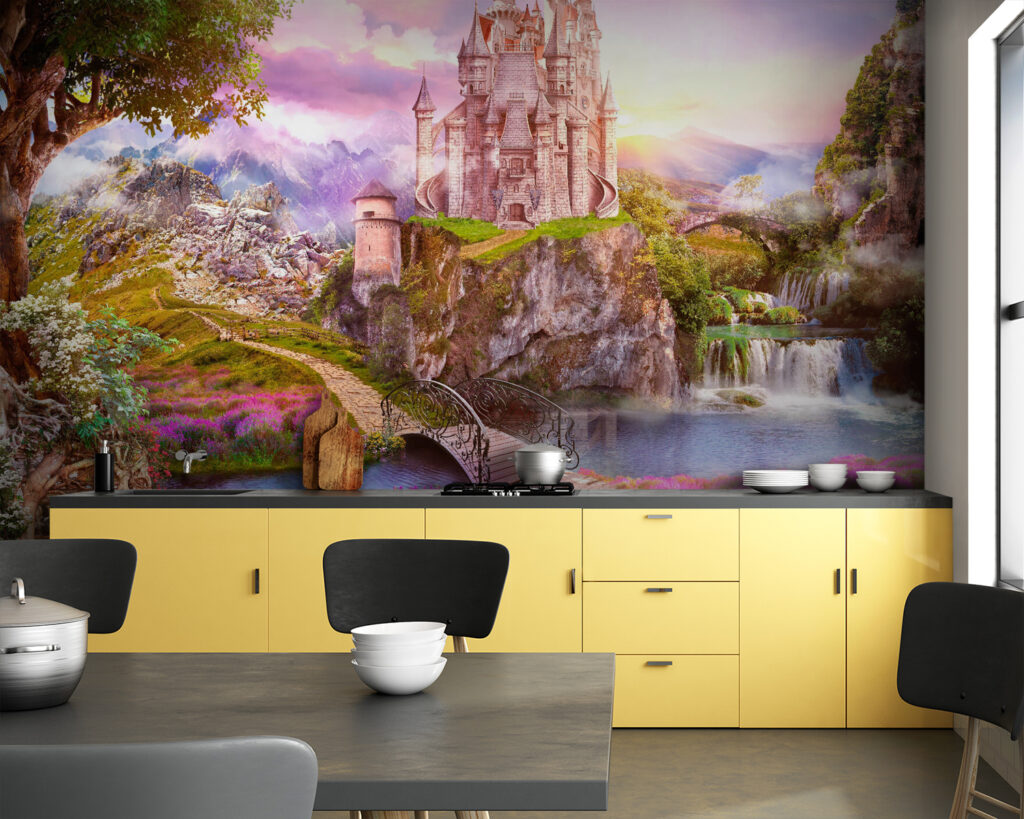 Fairytale castle and waterfall — interior 5