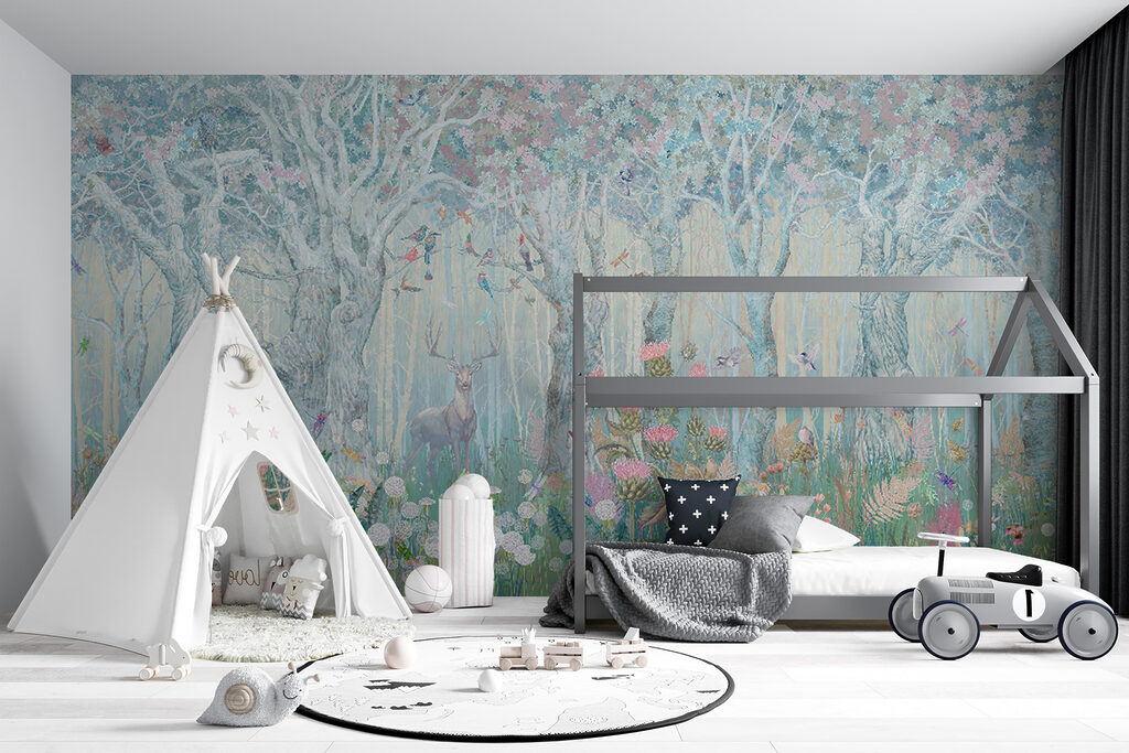 Branches above small flowers — interior 3