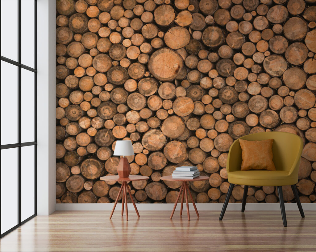 Round log slices — interior 4