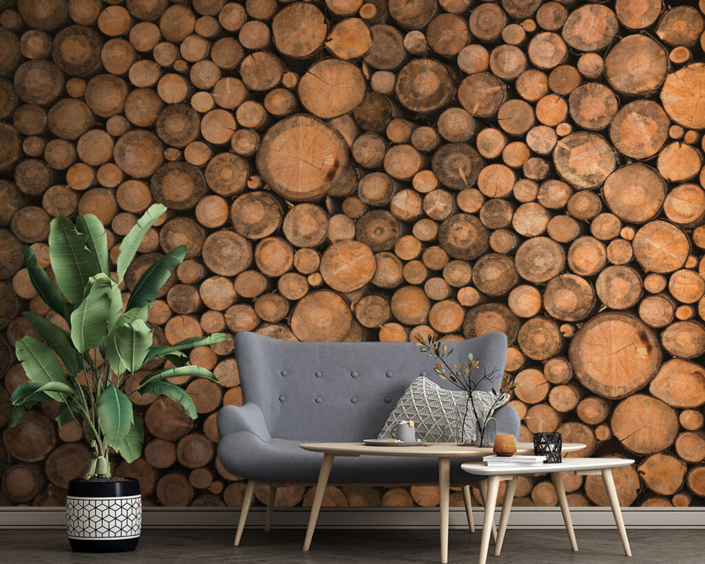Round log slices — interior 1
