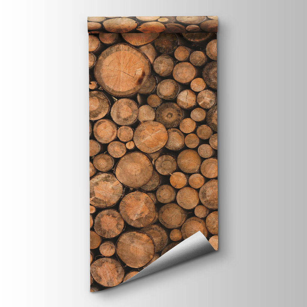 Round log slices — product view