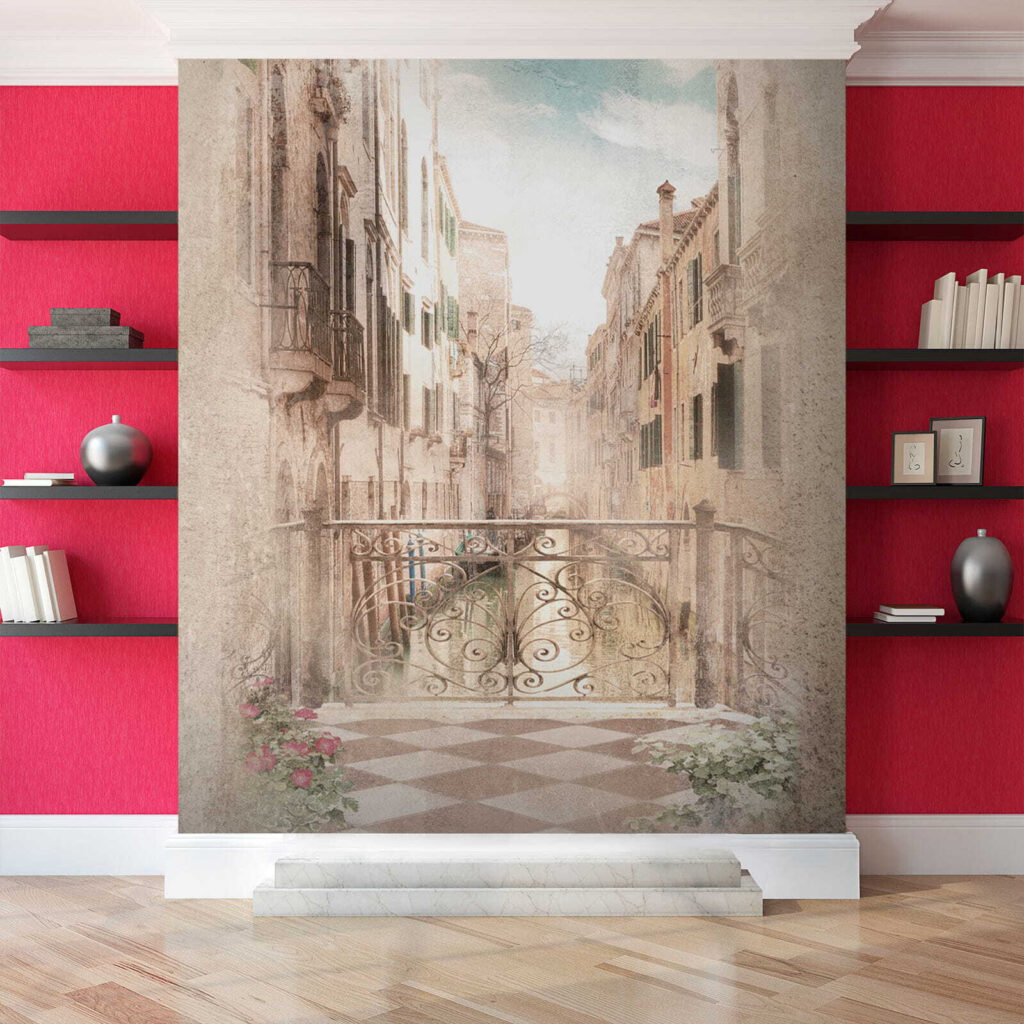 City balcony in watercolour — interior 4