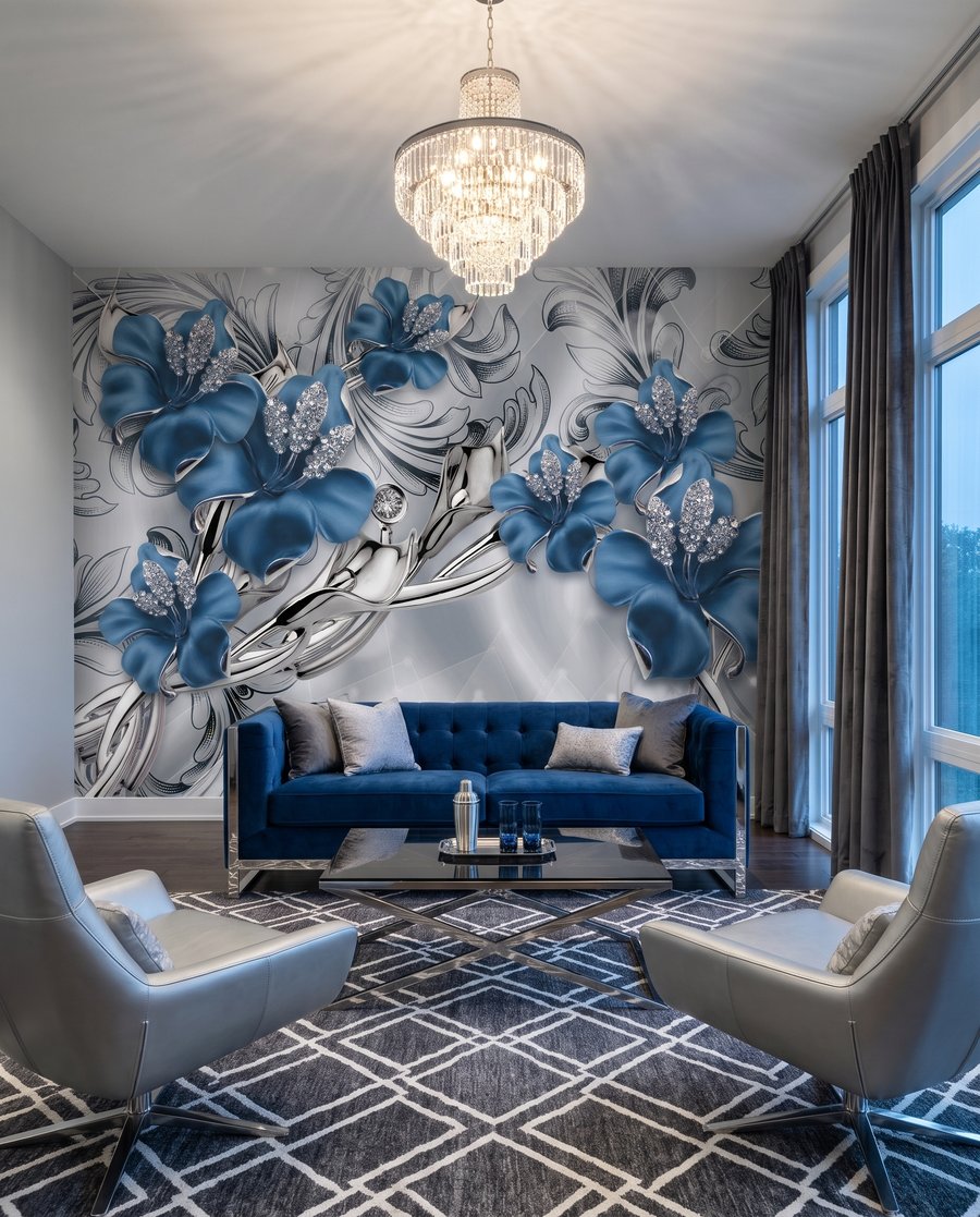 Ornamental Blooms in an interior