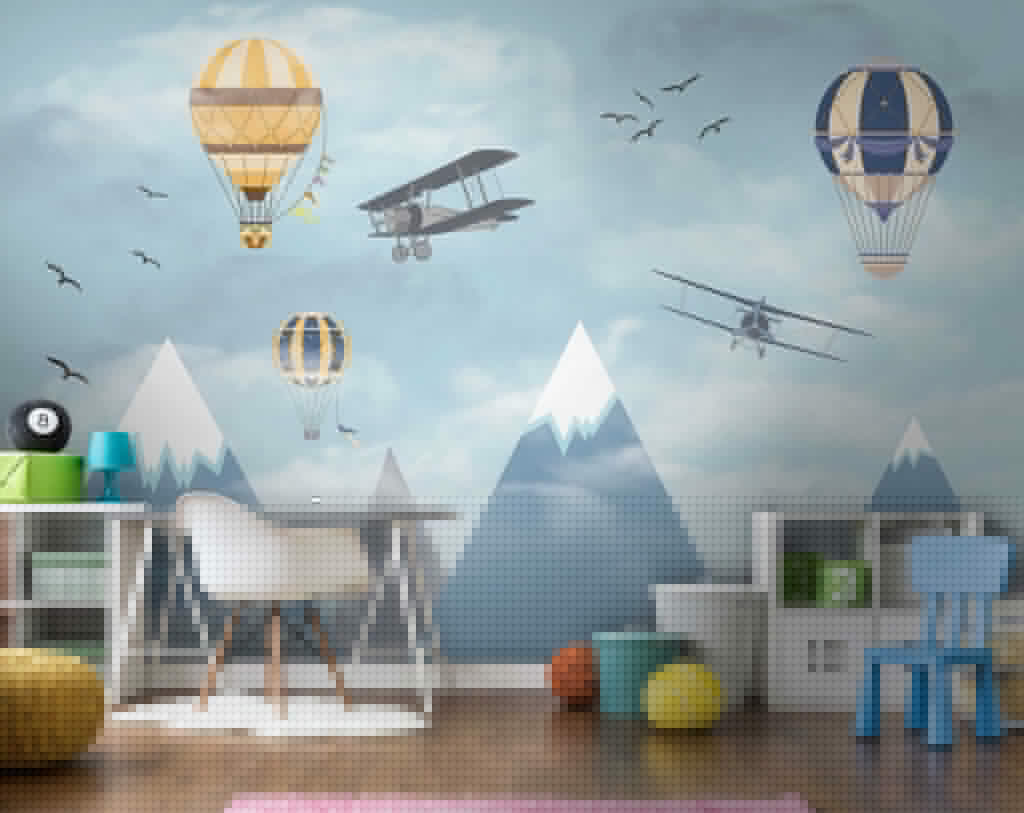 Flight Over the Peaks in an interior
