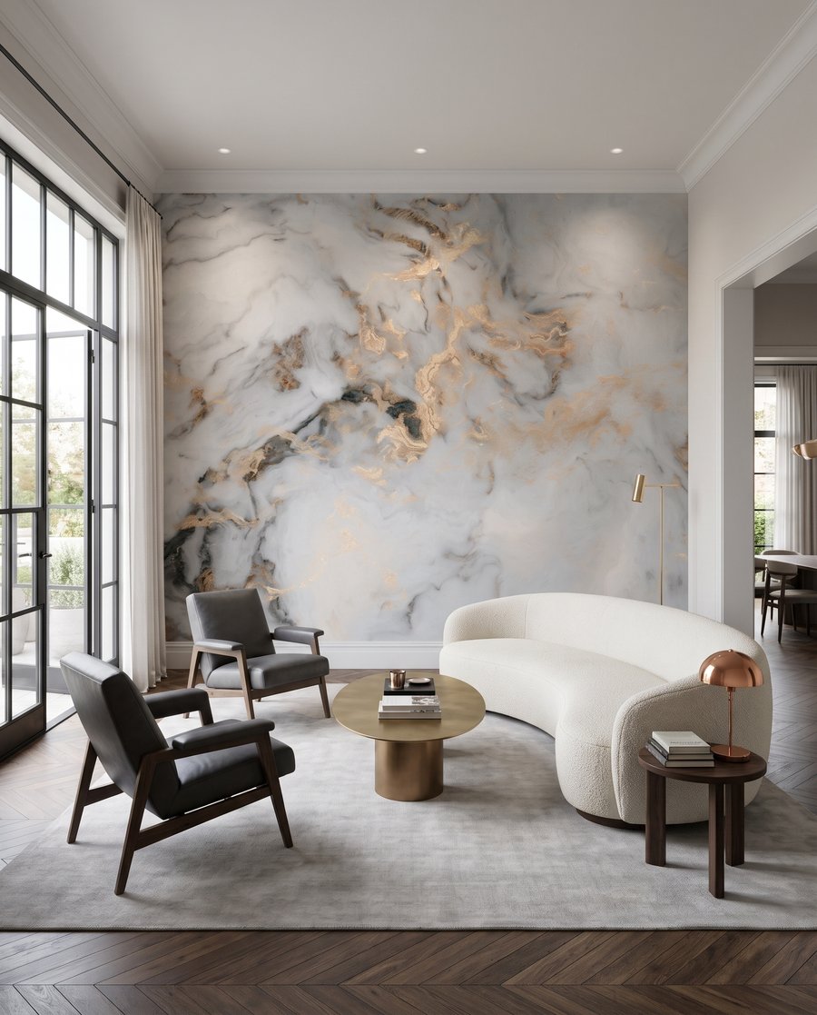Marble Current in an interior