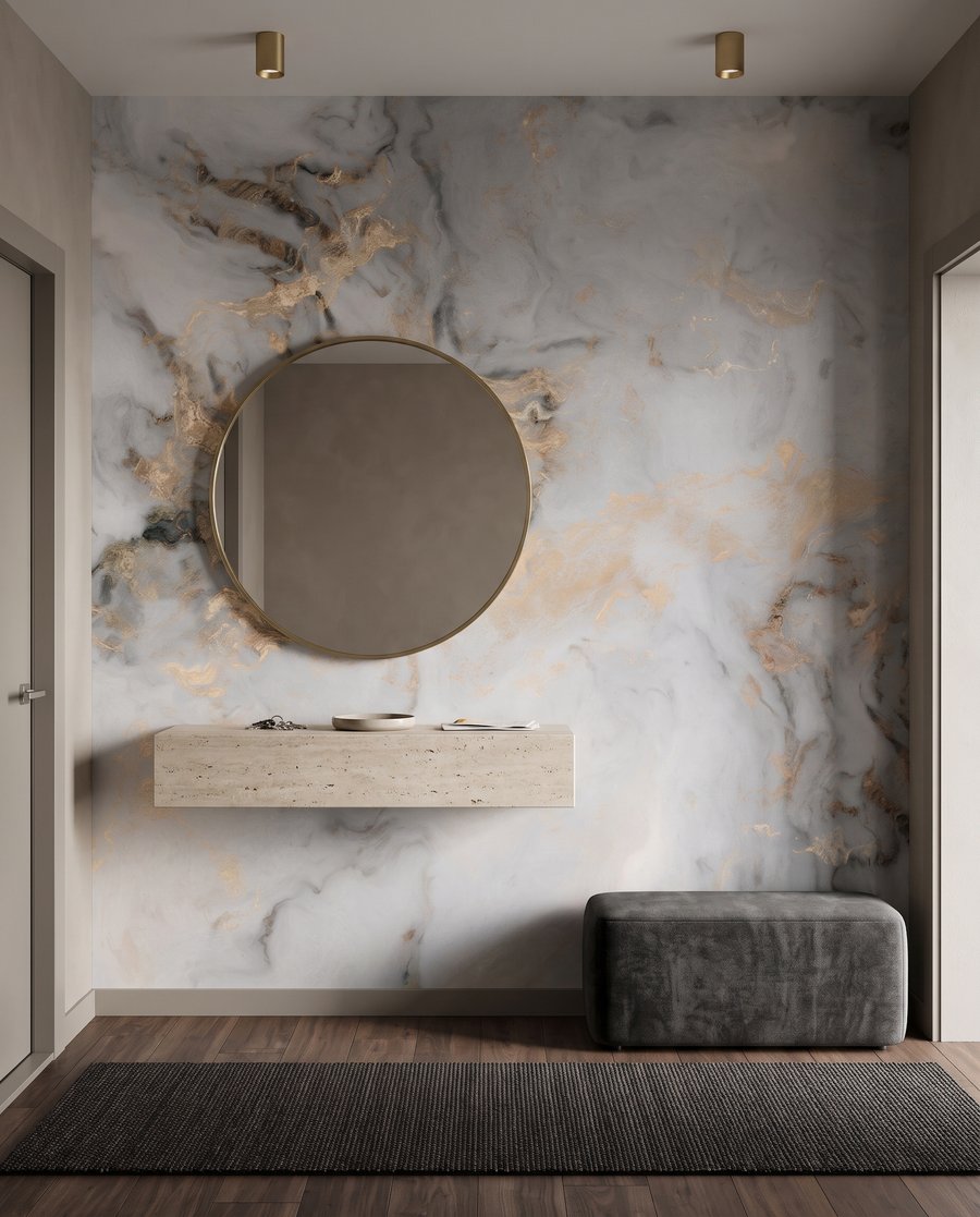 Marble Current in an interior
