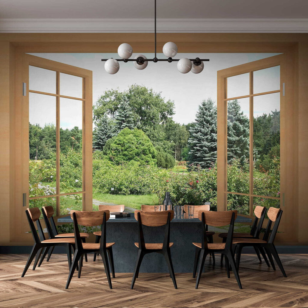 Window to the Garden in an interior