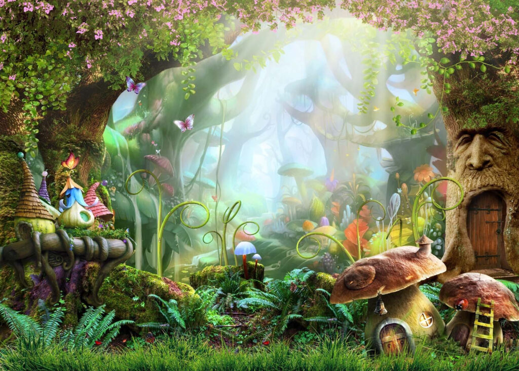 Mushroom Village — full design