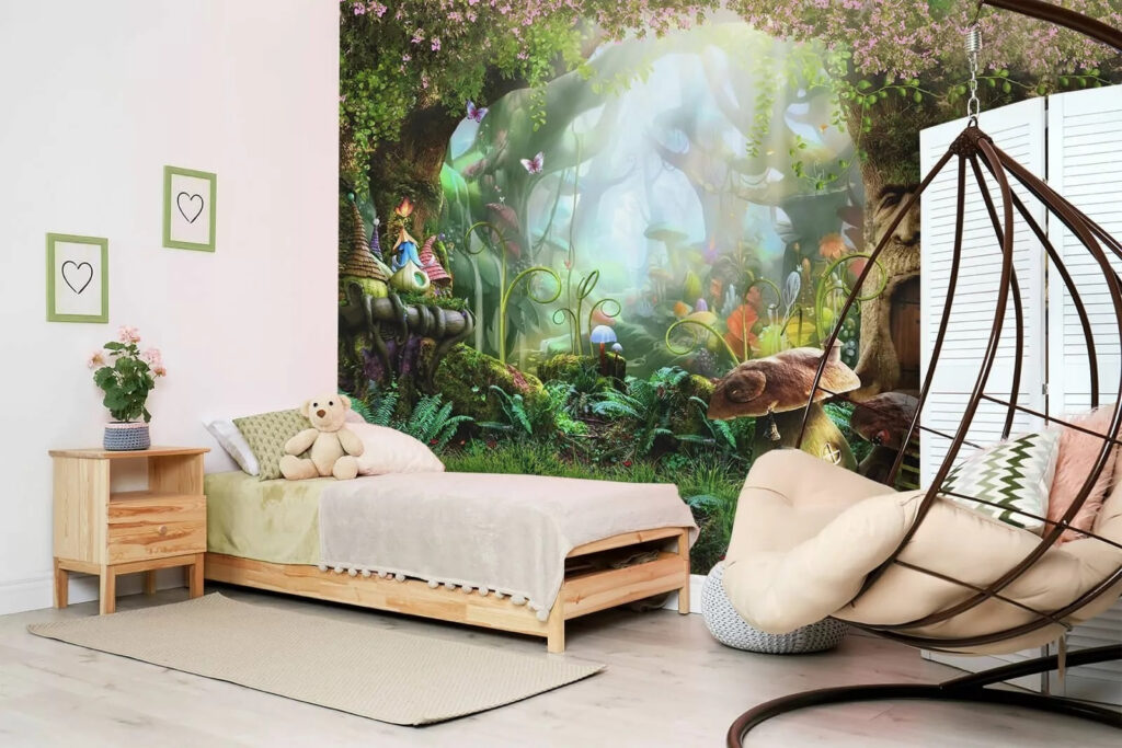 Mushroom Village in an interior