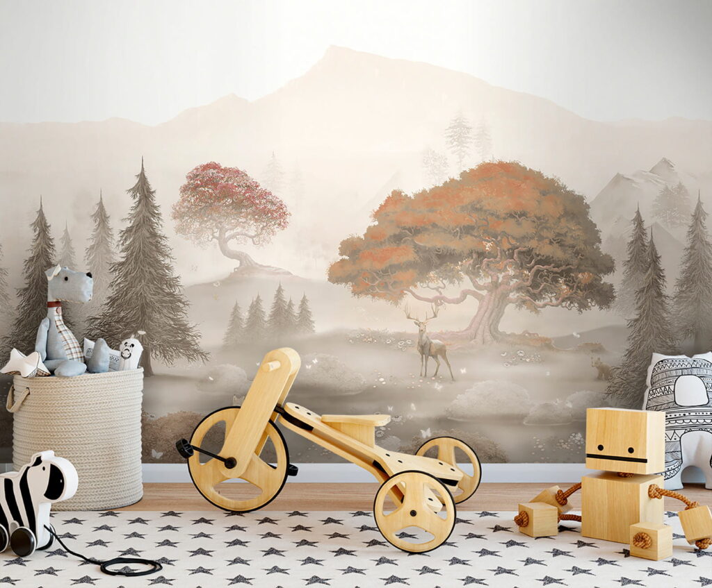 Deer by misty water — interior 2