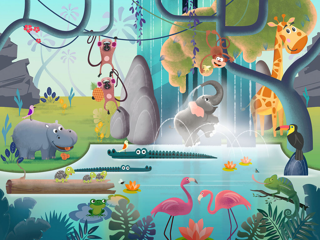 Jungle full of play — full design