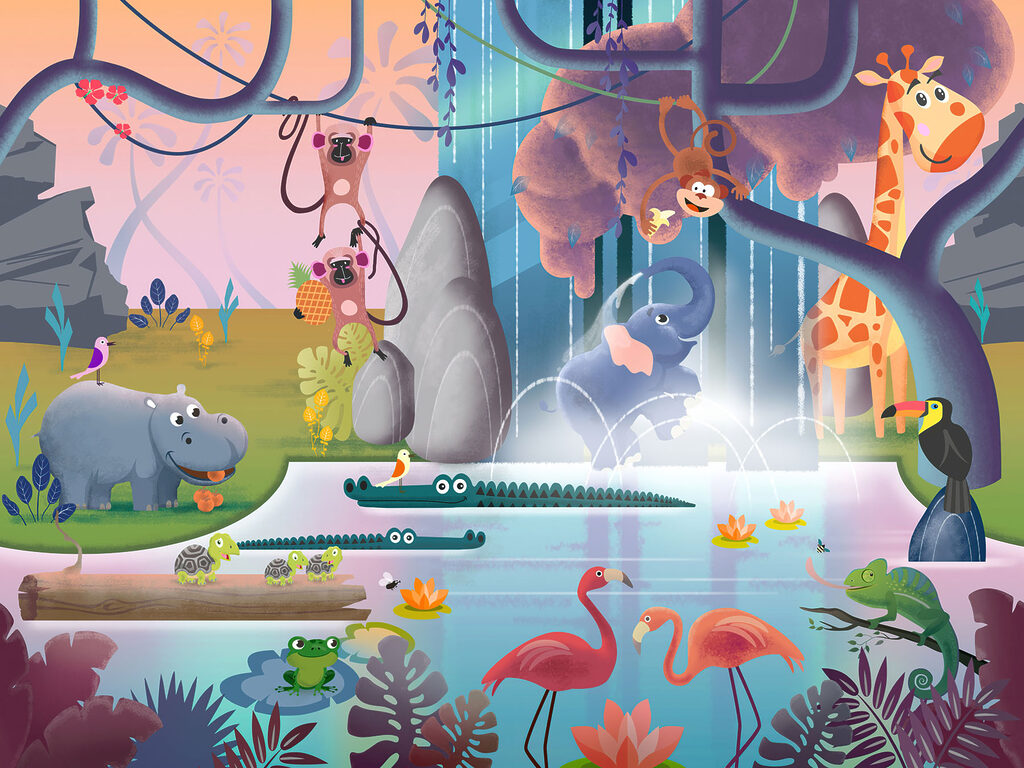 Jungle full of play — full design