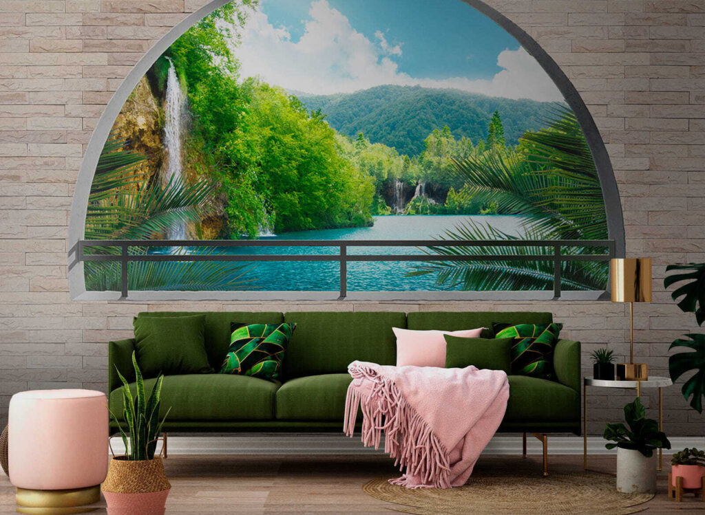 River behind an arch — interior 6