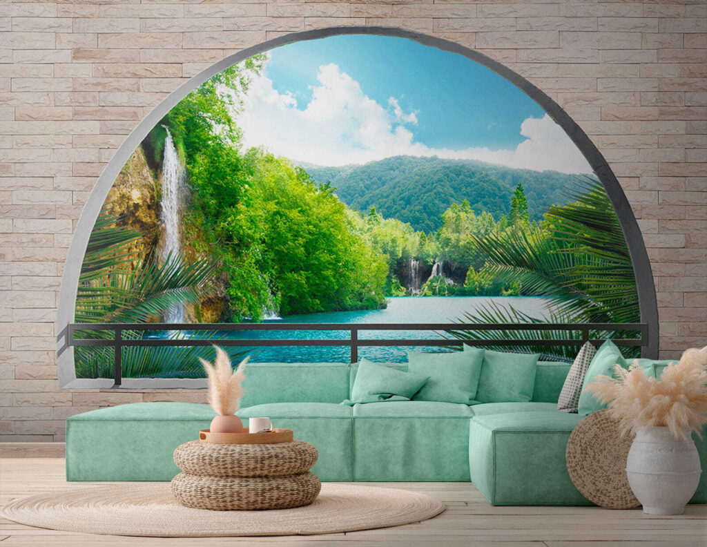 River behind an arch — interior 8