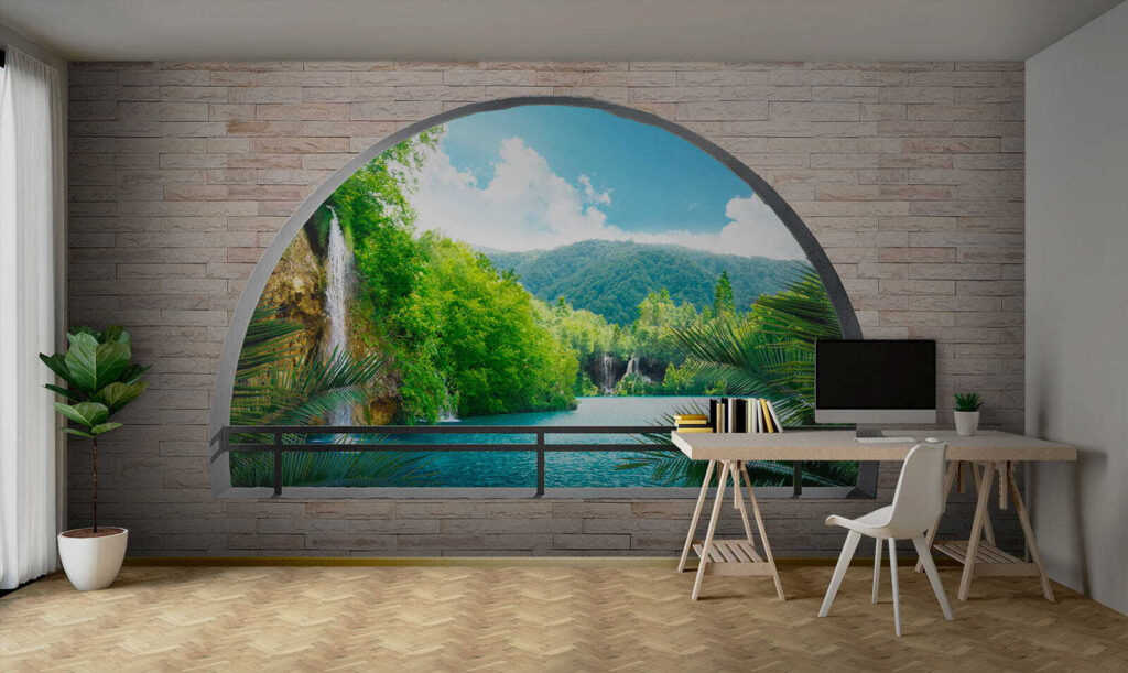 River behind an arch — interior 9