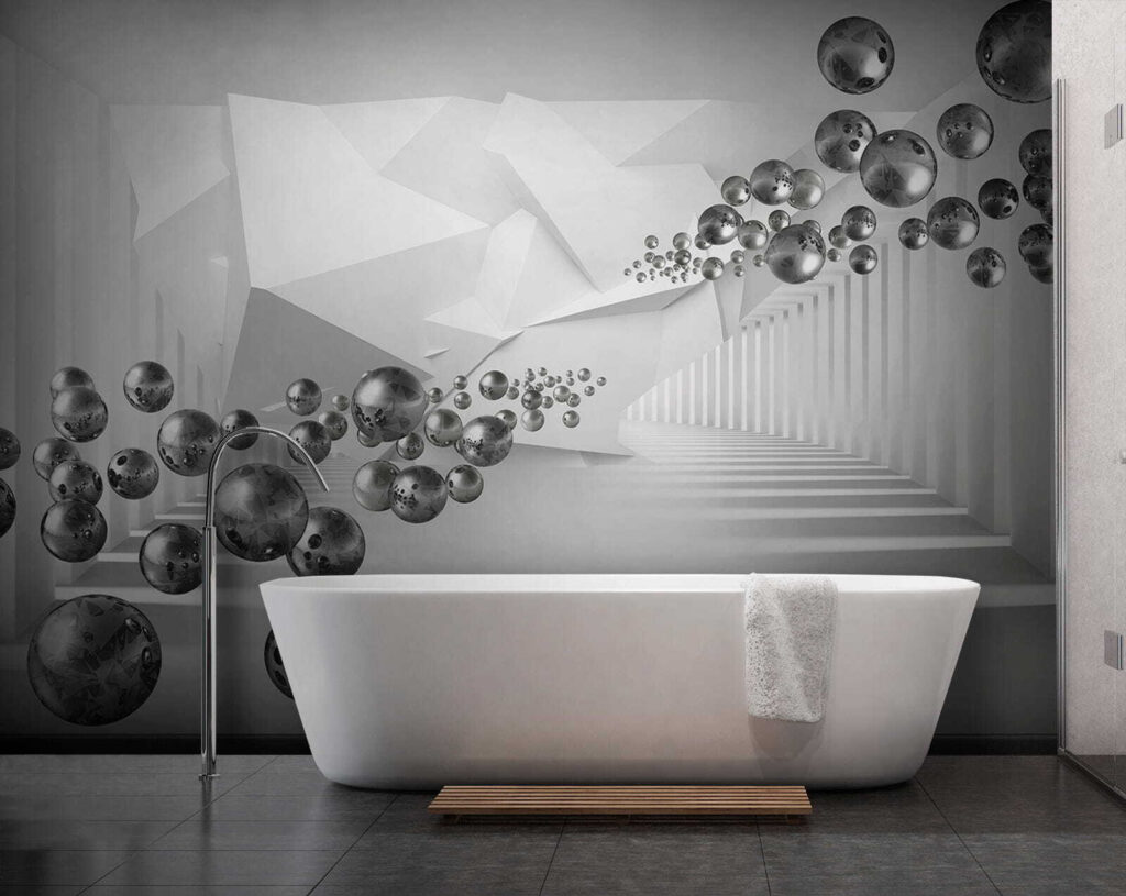 Spheres in Perspective in an interior