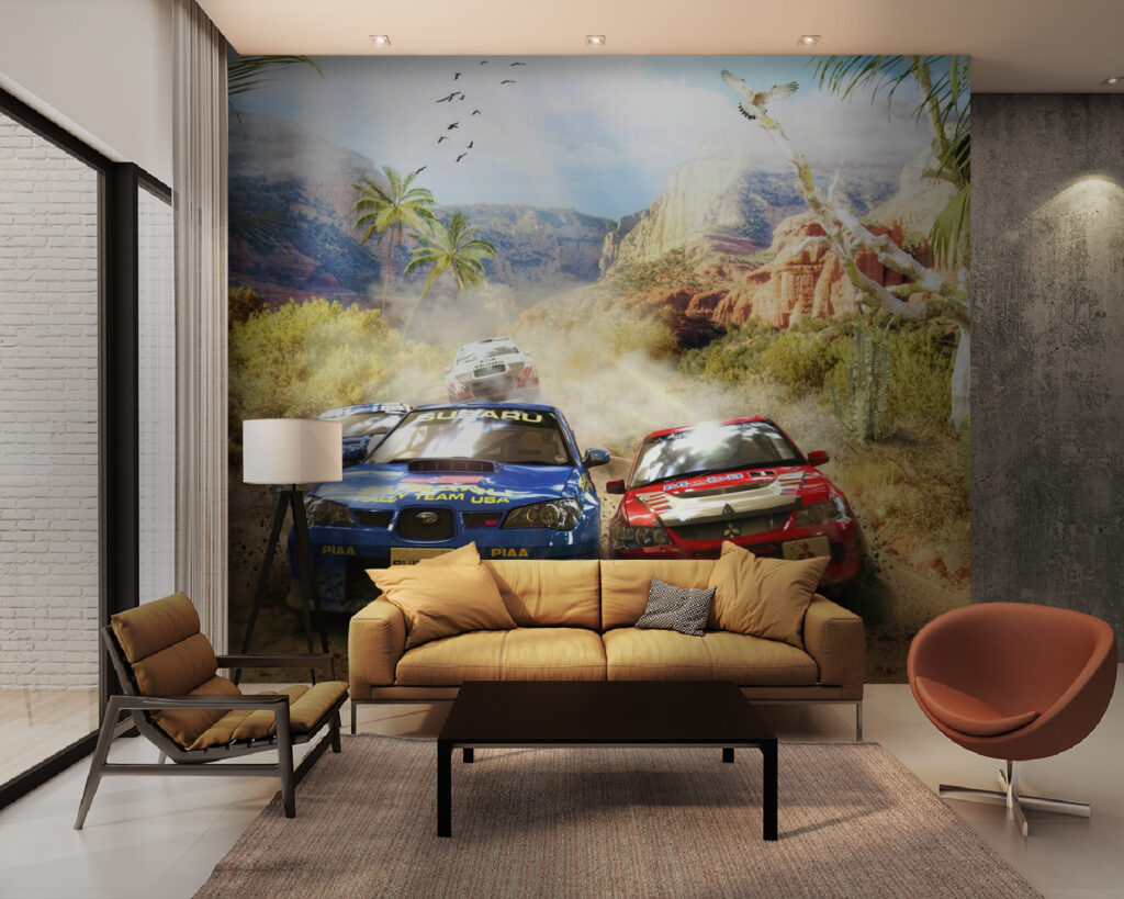 Rally cars racing — interior 1