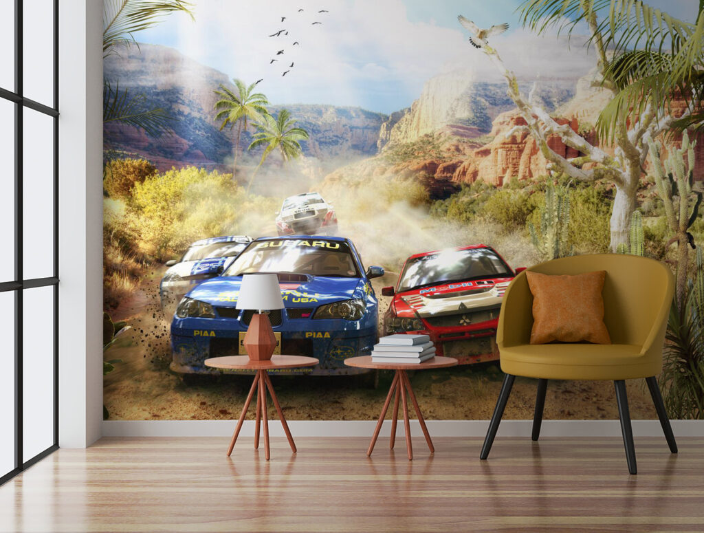 Rally cars racing — interior 4