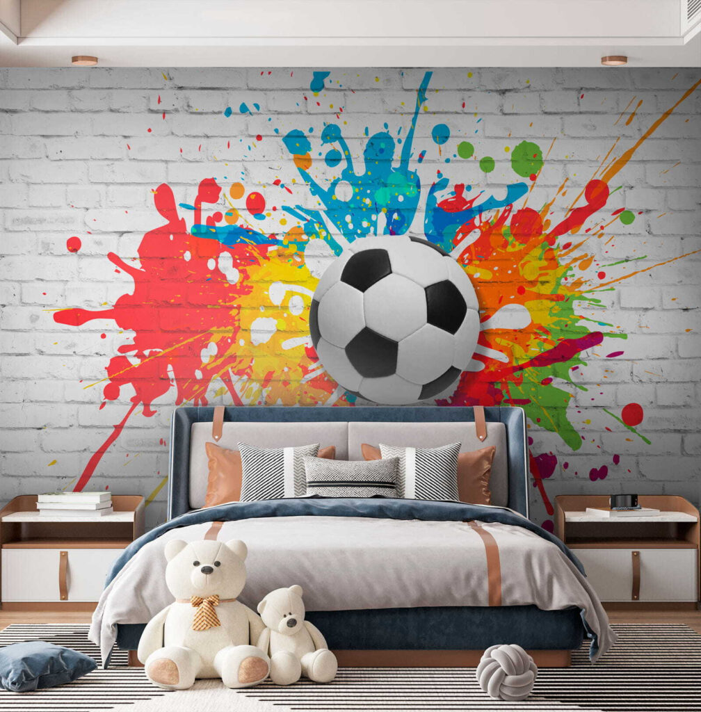 Football Splash in an interior