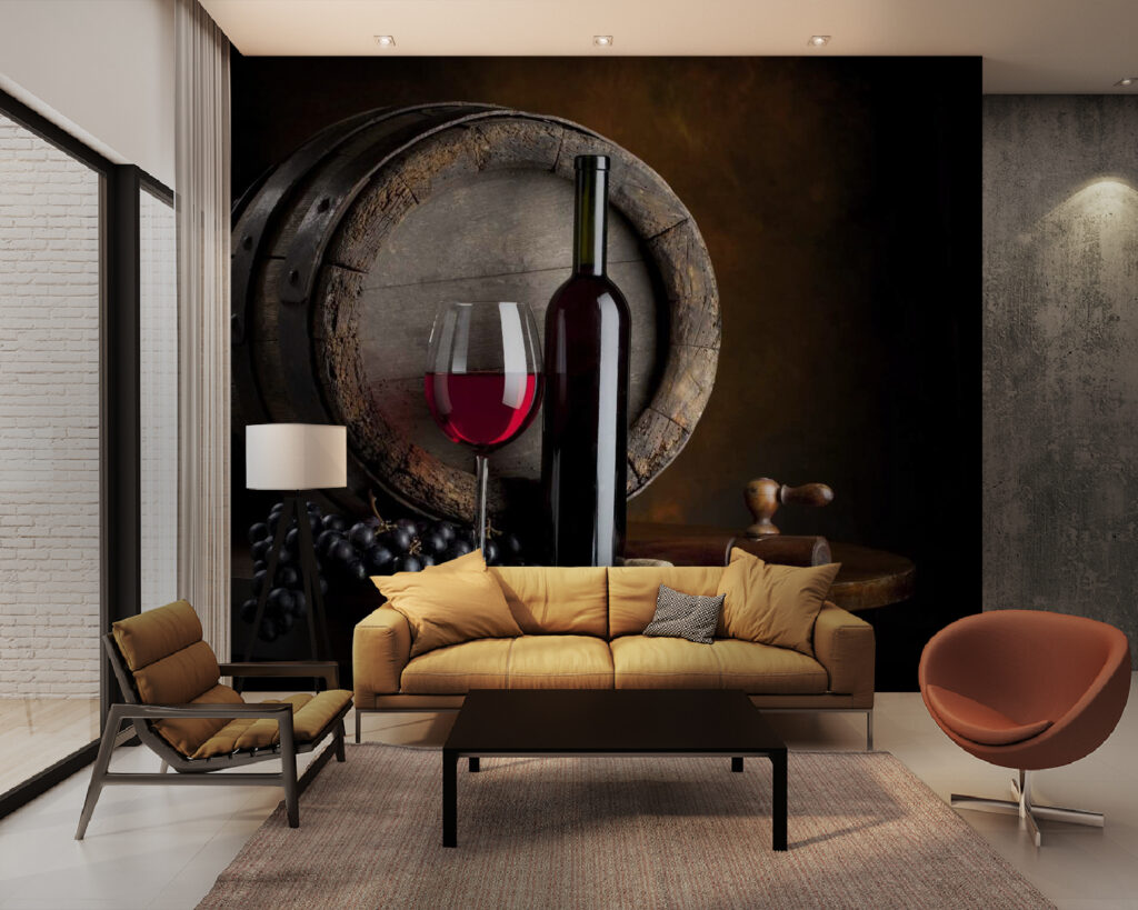 Red wine, wooden barrel — interior 3