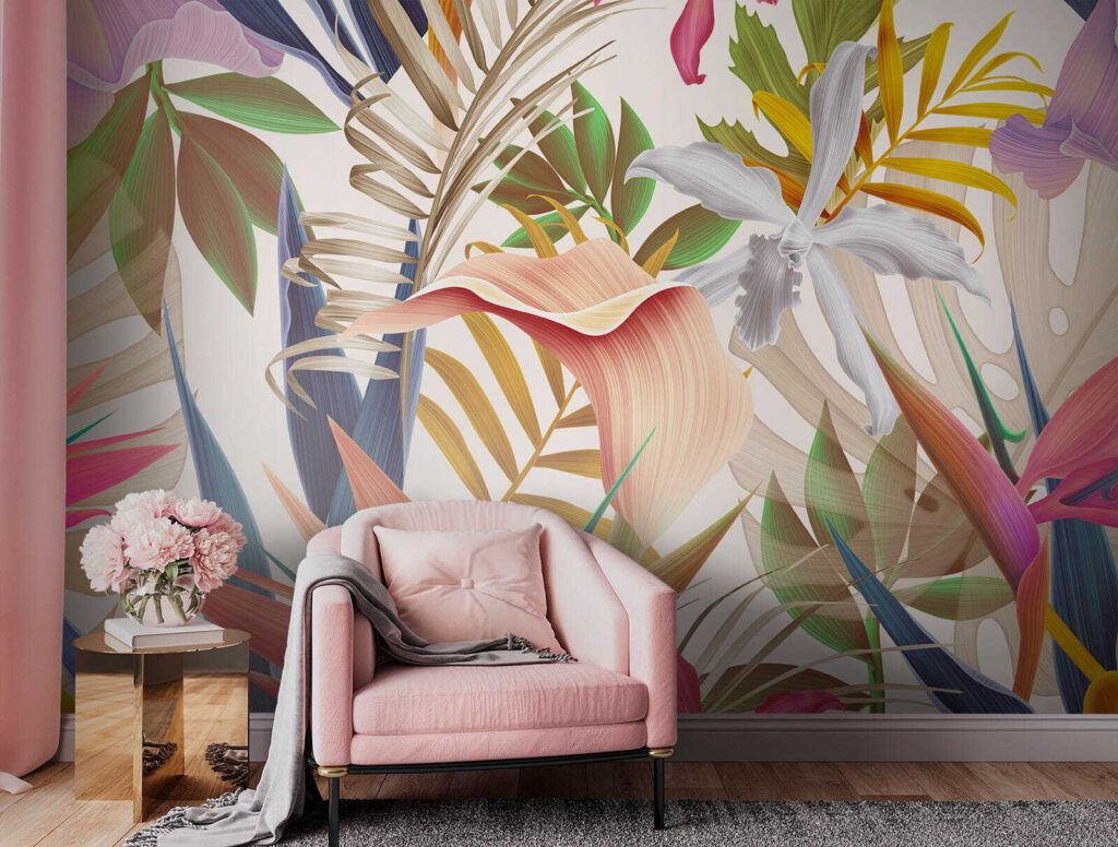 Tropical Colour Garden in an interior