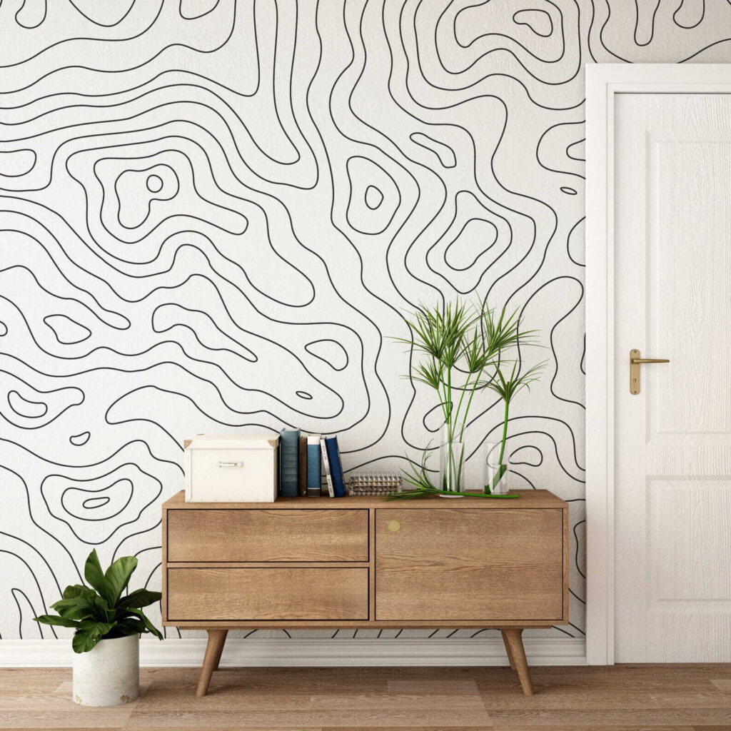 Wandering Contours in an interior