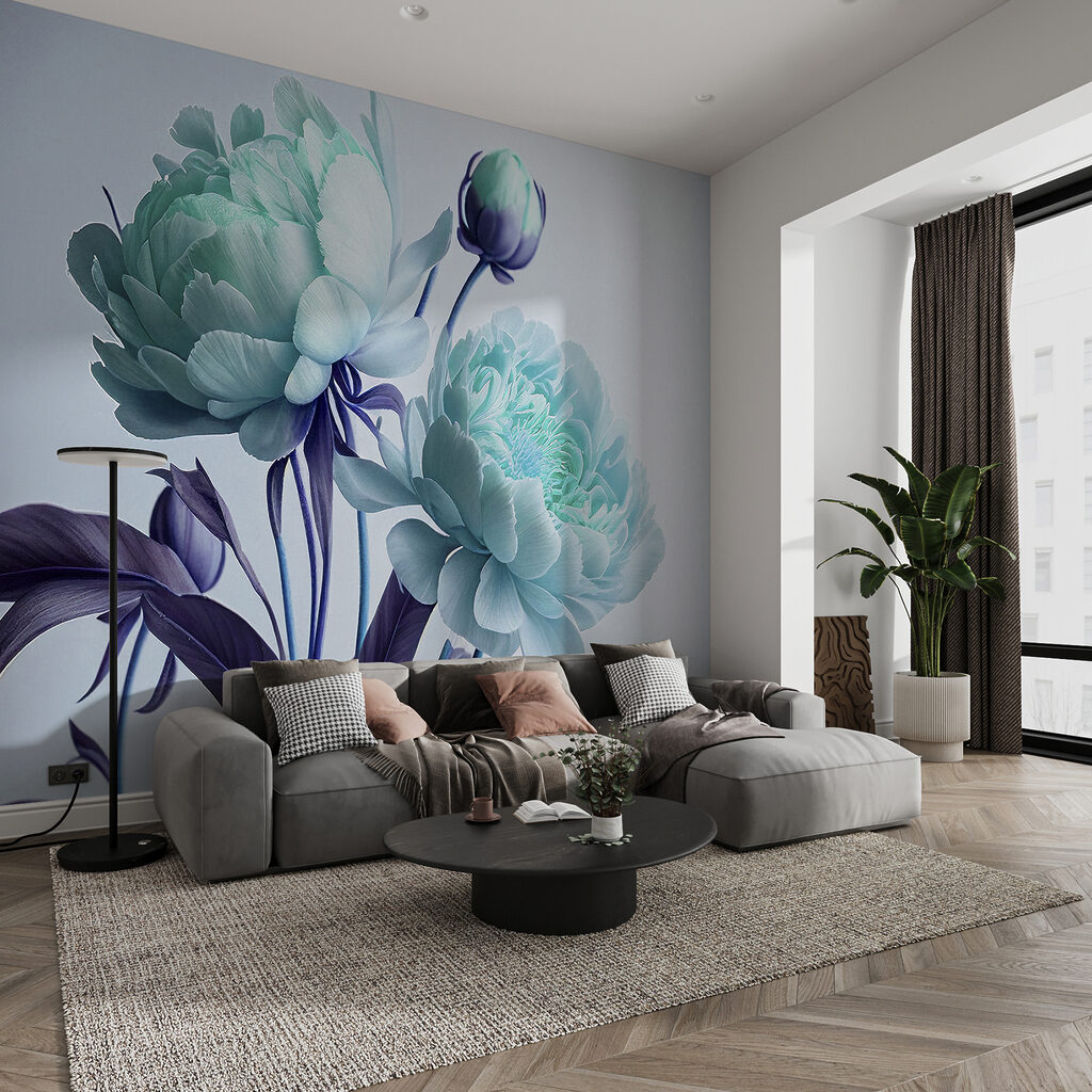 Peony Portrait in an interior