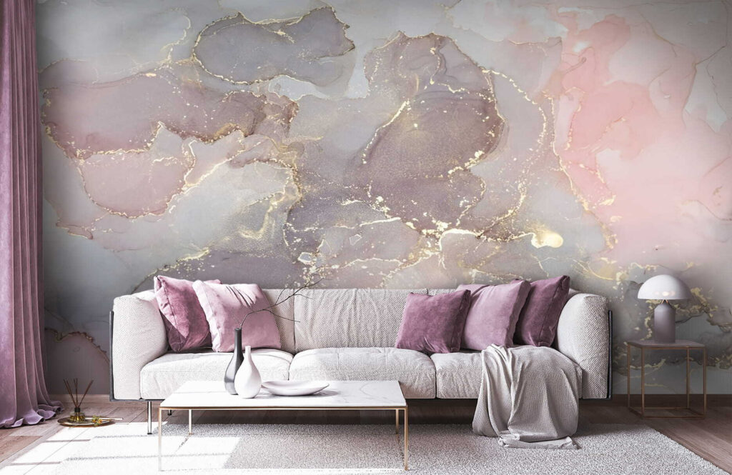 Pink fields, light veins — interior 1