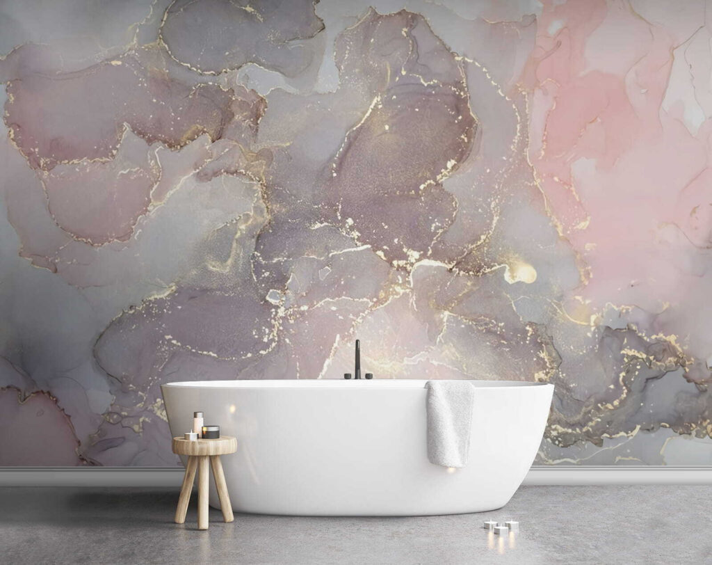 Pink fields, light veins — interior 2