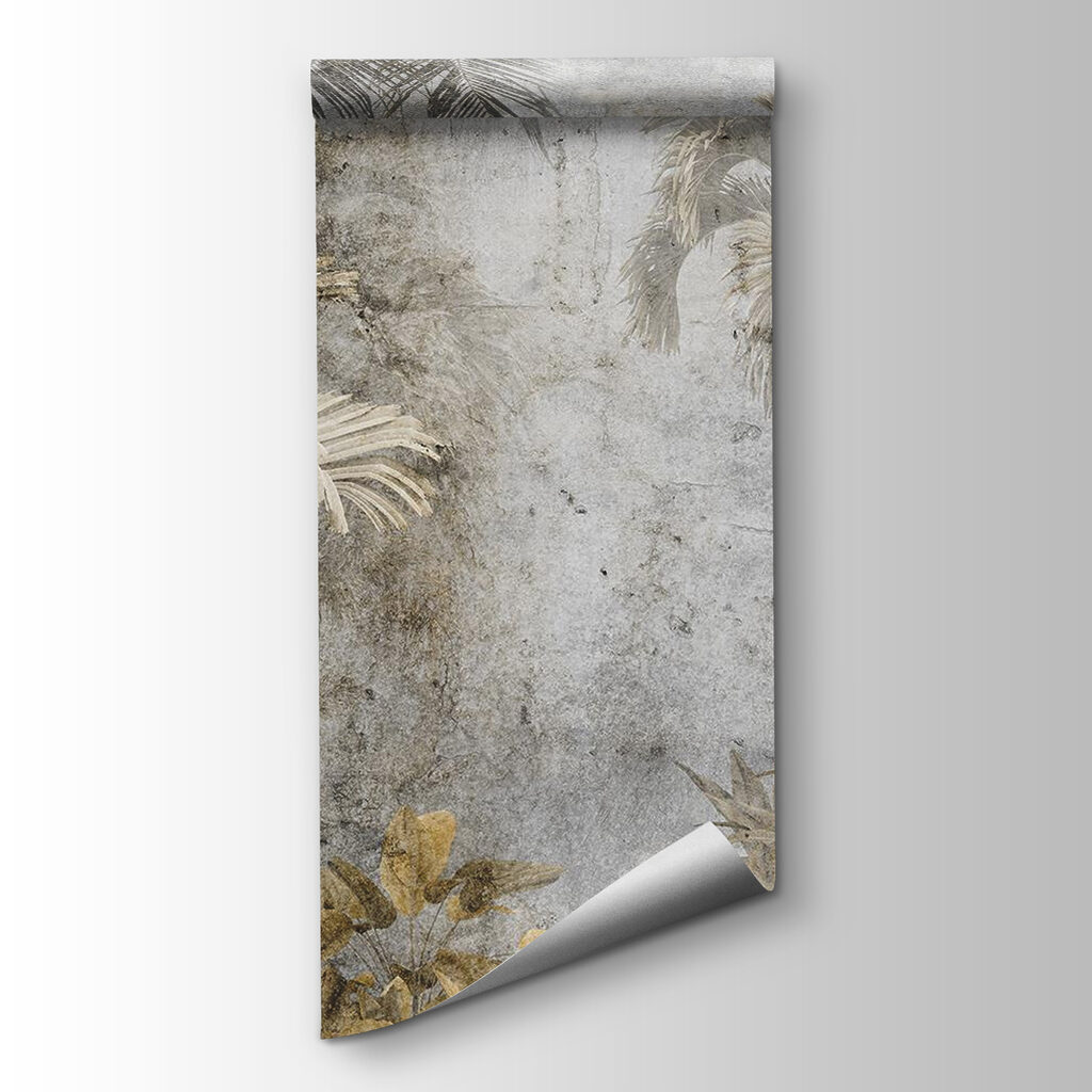 Jungle leaves on brick — product view