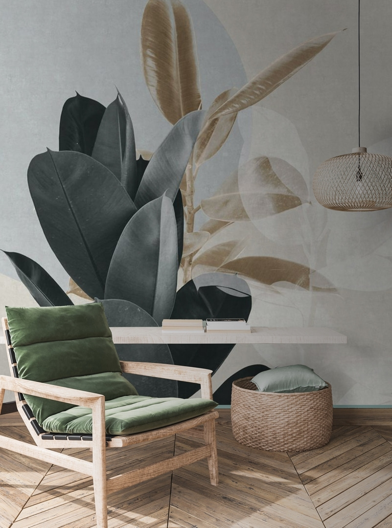 Leaves before a circle — interior 1