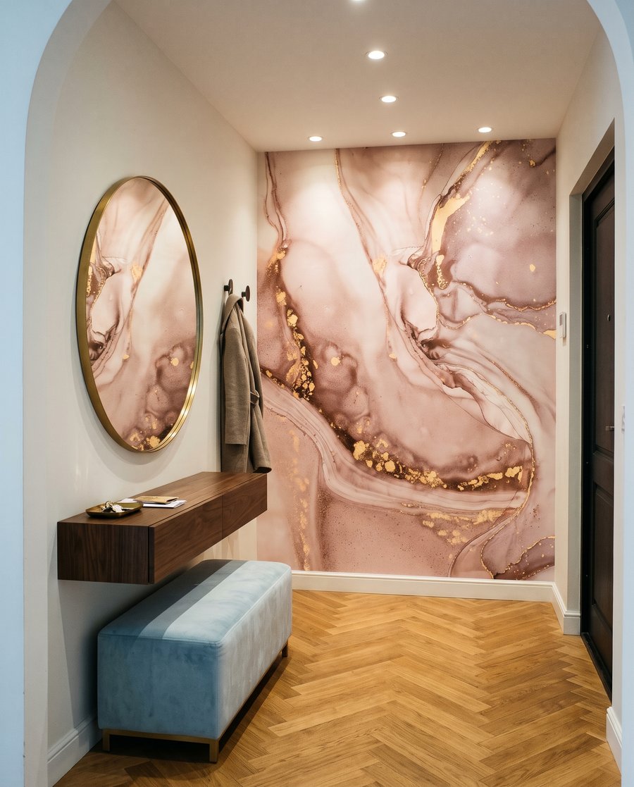 Pastel Mineral Flow in an interior