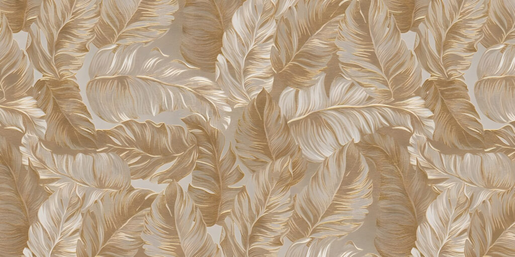 Tropical Leaf Weave — full design