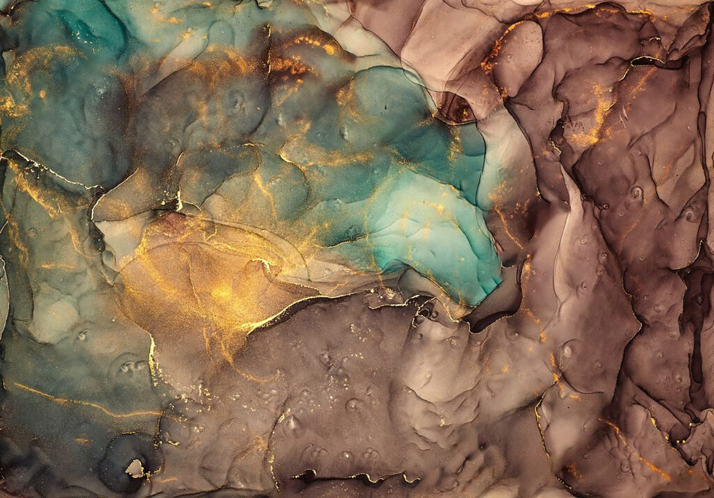 Earth tones with turquoise — full design
