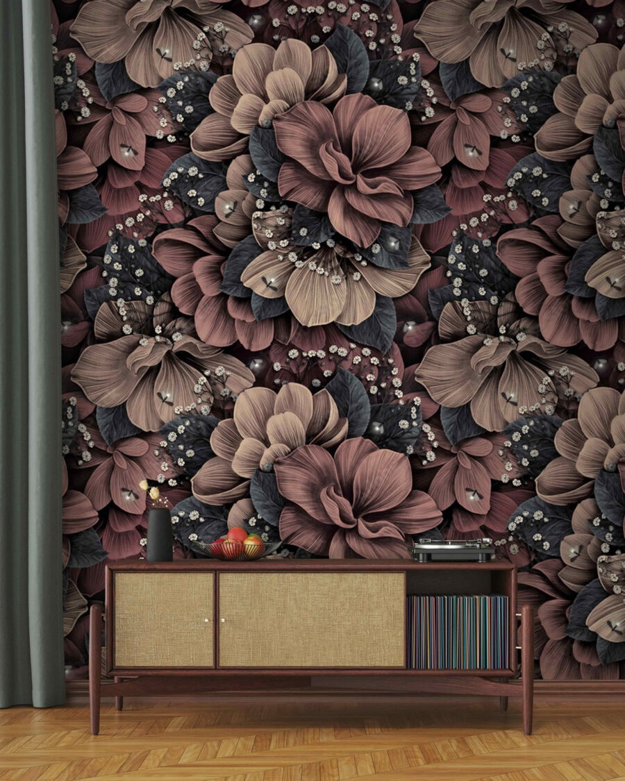 Sculpted Flower Pattern in an interior