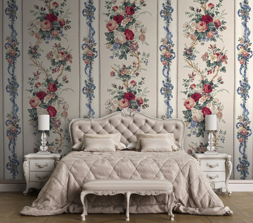 Vintage Rose Stripes — interior 2