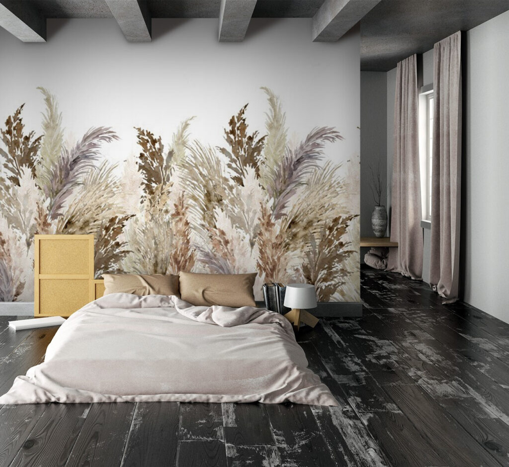 Plume grass, earth tones — interior 1