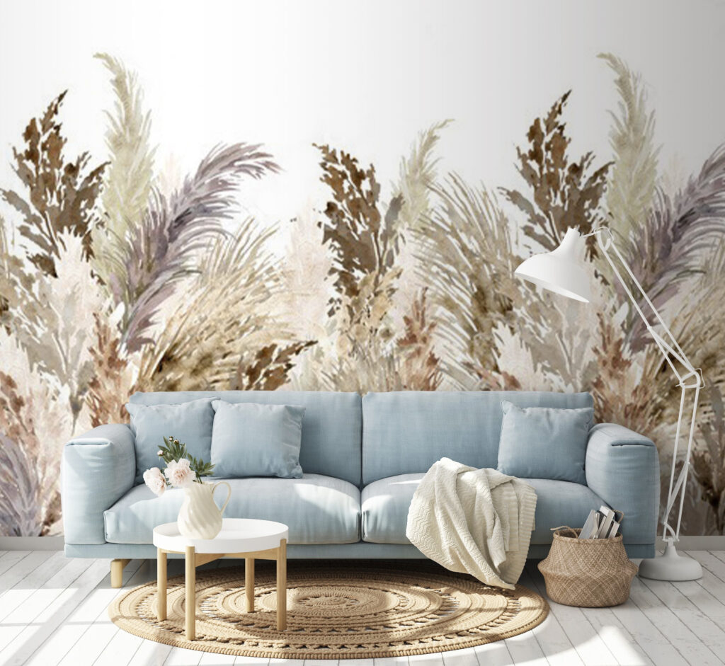 Plume grass, earth tones — interior 2