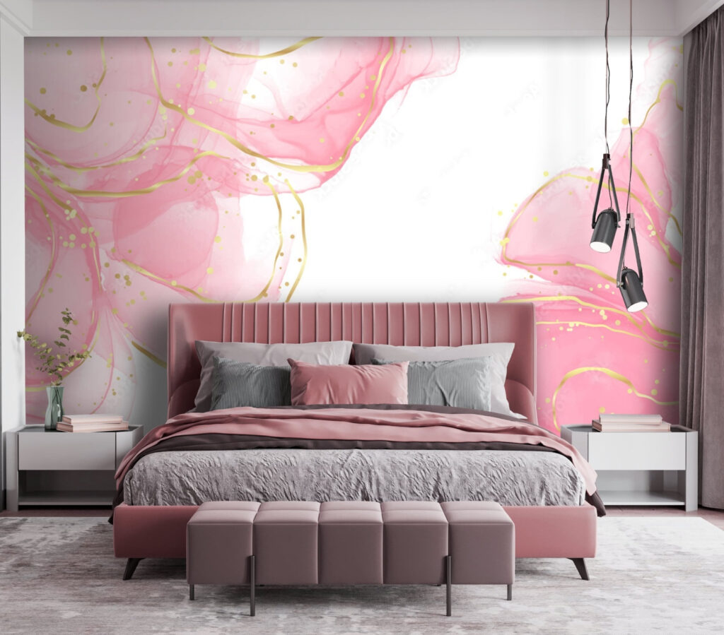 Pink clouds on white — interior 2