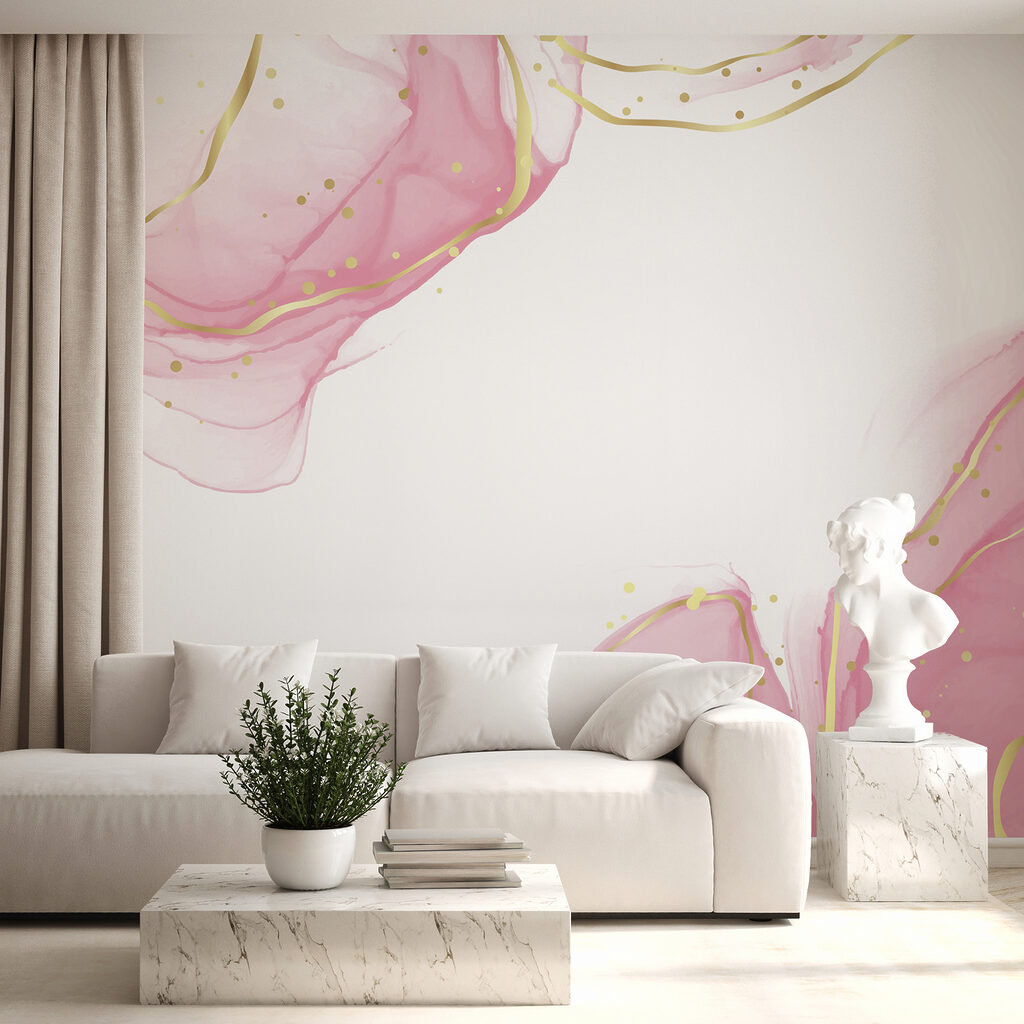 Pink clouds on white — interior 4