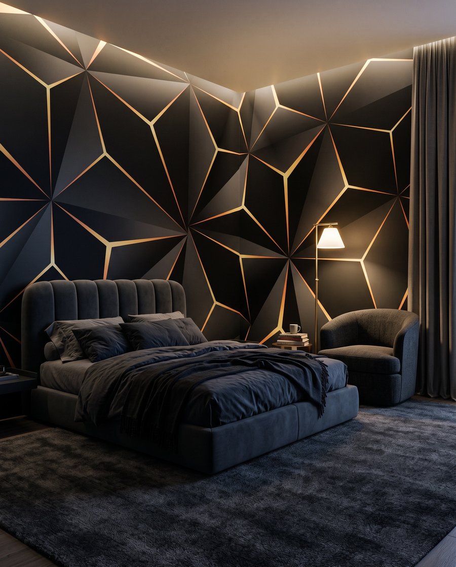 Midnight Facets in an interior